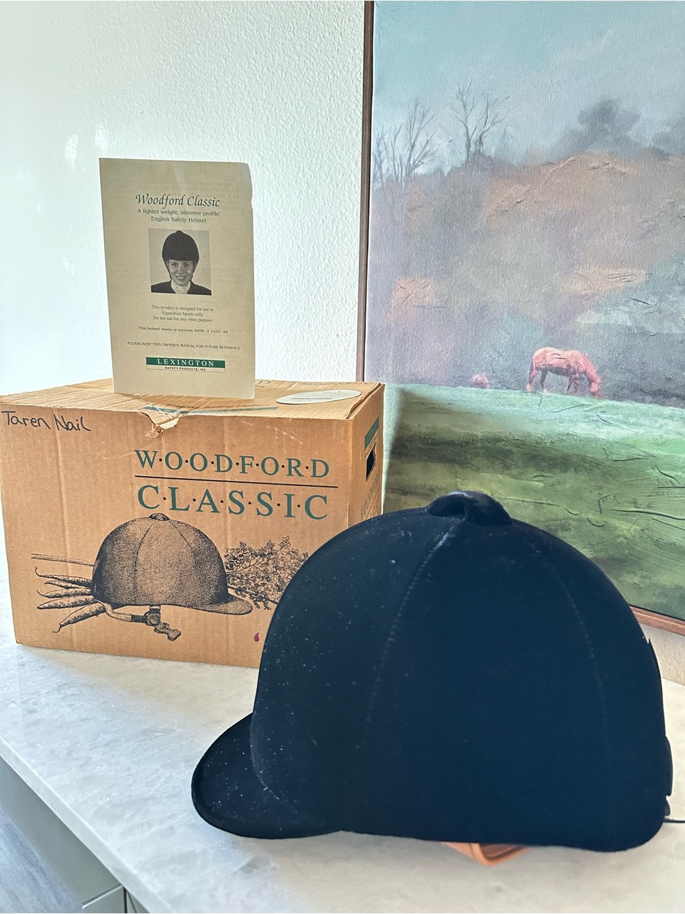 Woodford Classic Black Riding Helmet